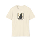 Mystical Black Cat Tarot Card Unisex T-Shirt | Gothic Moon and Dagger Graphic Tee