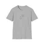 Minimalist Daisy Line Art Unisex T-Shirt | Aesthetic Botanical Sketch Graphic Tee