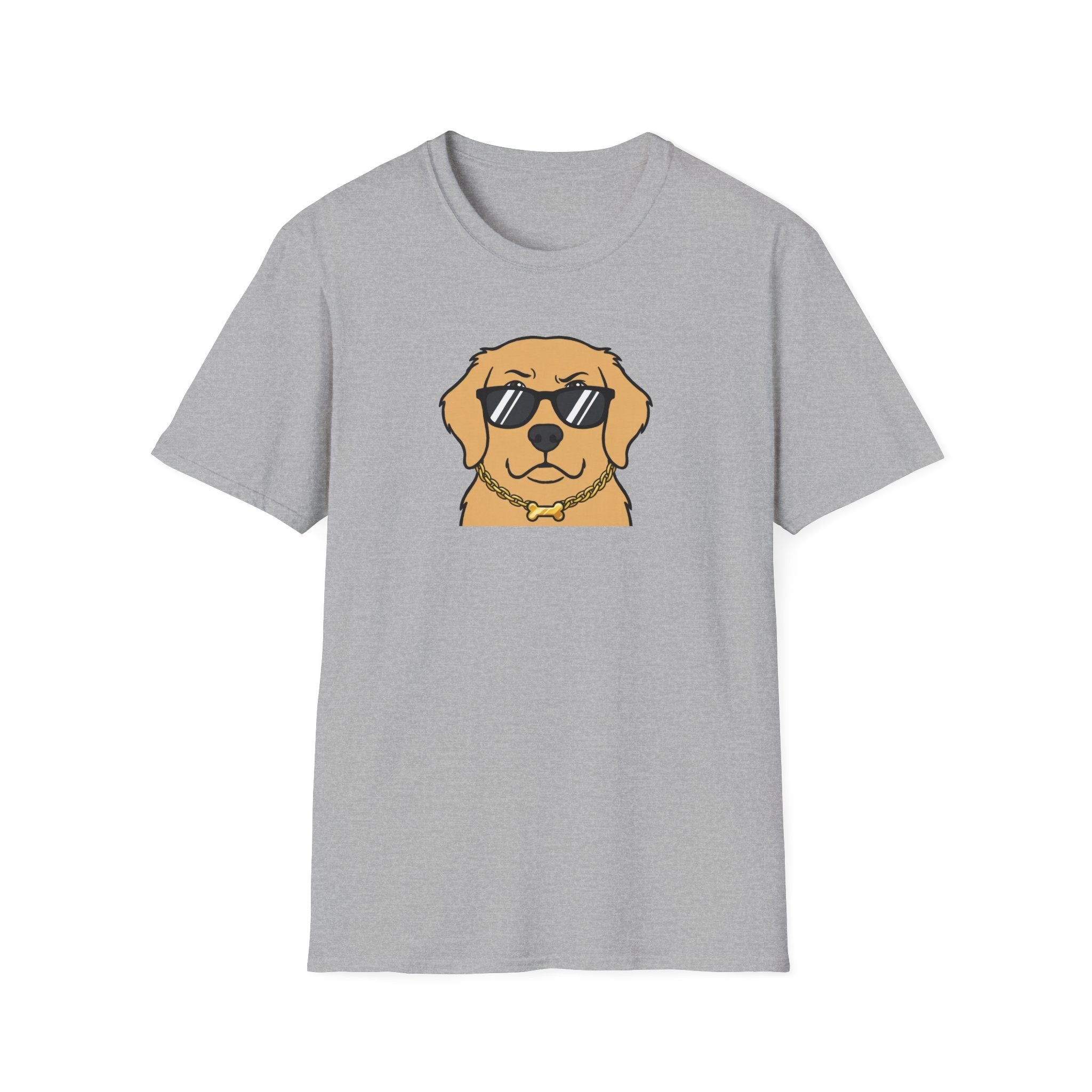 Cool Golden Retriever Unisex T-Shirt – Hip Hop Dog Graphic Tee