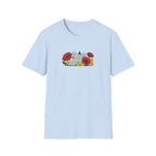 Wildflower Bouquet Unisex T-Shirt – Poppies and Daisies Graphic Tee