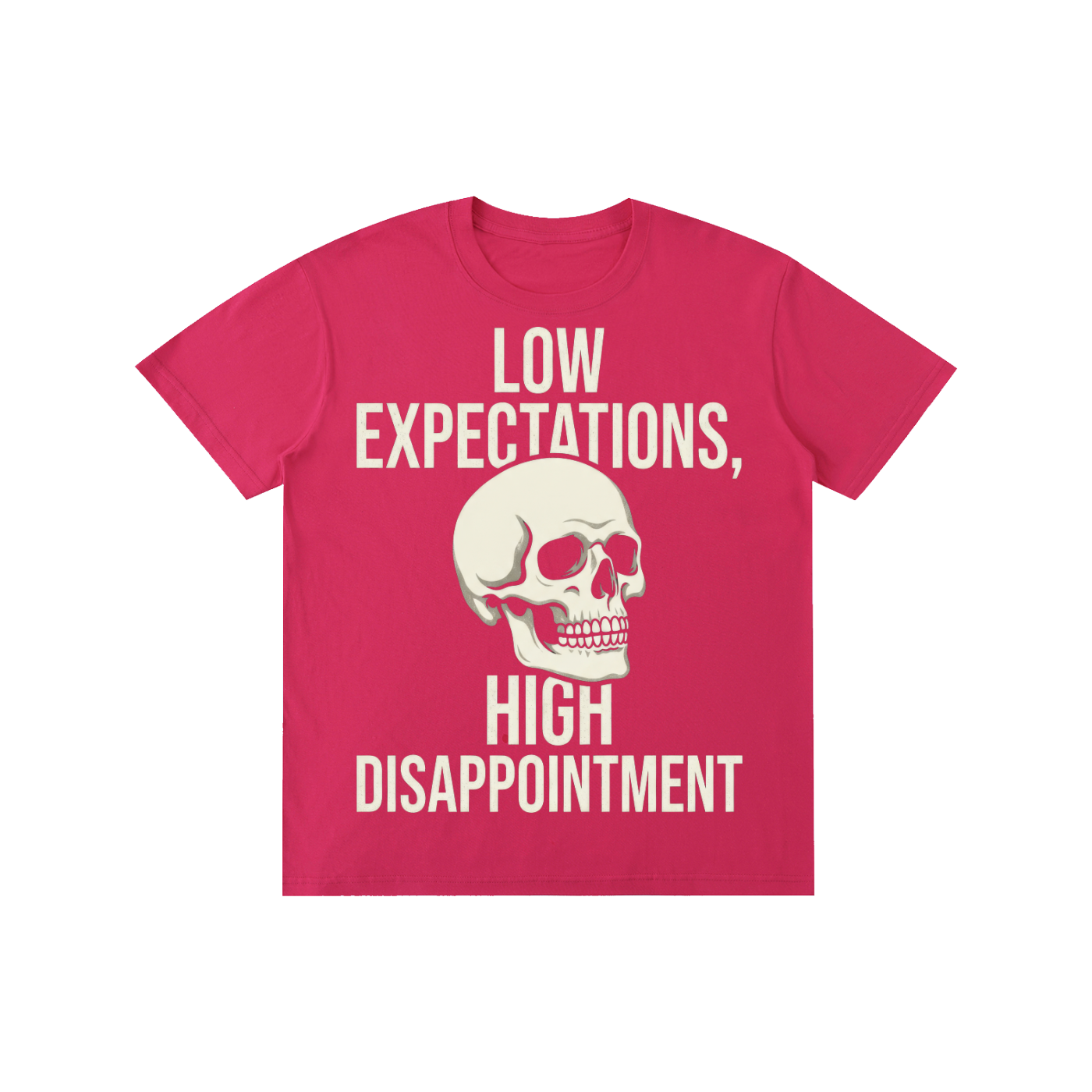 Low Expectations, High Disappointment Skeleton Tee