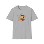 Patriotic Golden Retriever 4th of July Unisex T-Shirt - Uncle Sam Dog Graphic Tee