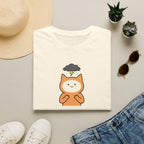 Bad Luck Orange Cat T-Shirt - Cute Thunderstorm Storm Cloud Graphic Tee
