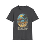 Vintage Sunset Beach Tiger Graphic T-Shirt - Beverly Hills Hotel Style
