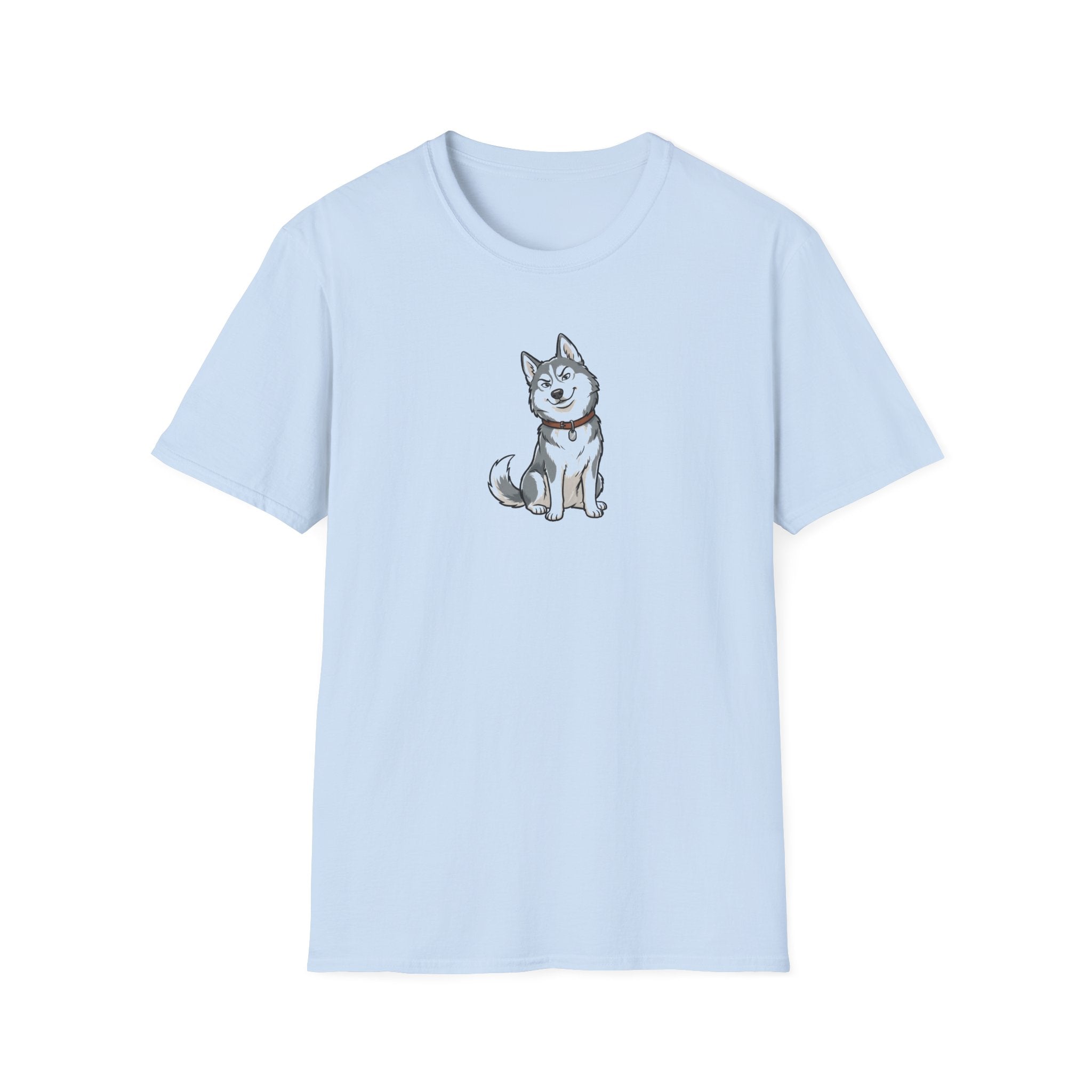 Smug Siberian Husky Graphic T-Shirt - Cute Sassy Dog Lover White Tee