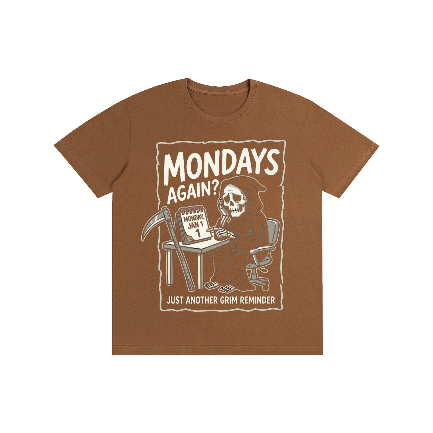 Mondays Again Grim Reaper Graphic Tee