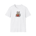 Kawaii Ramen Cat Unisex T-Shirt – Cute Japanese Noodle Graphic Tee