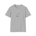 Whimsical Cat and Dandelion Unisex T-Shirt – Cute Kitten Graphic Tee