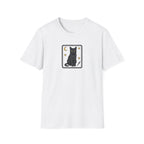 Mystical Black Cat Tarot Card Unisex T-Shirt | Gothic Moon and Dagger Graphic Tee