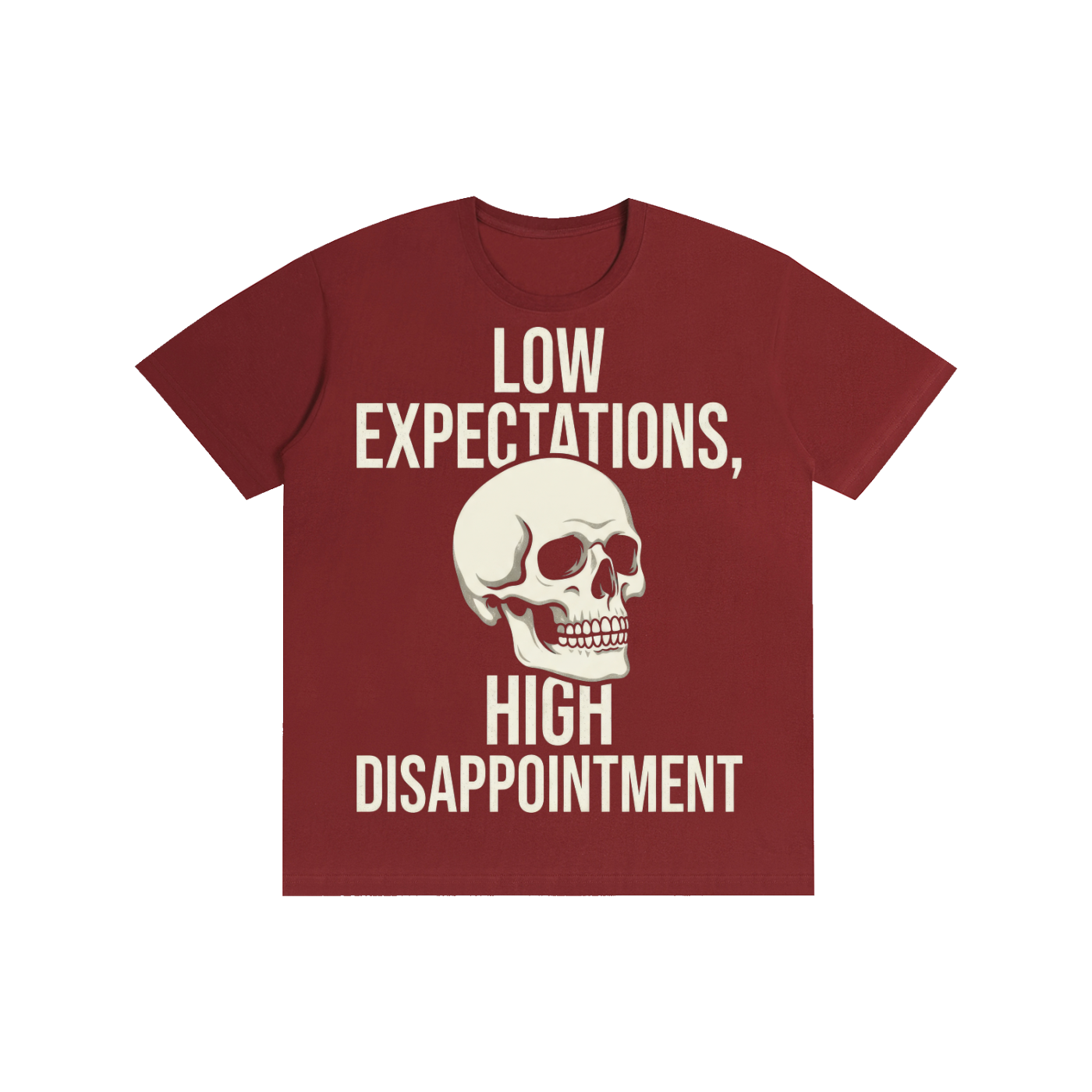 Low Expectations, High Disappointment Skeleton Tee