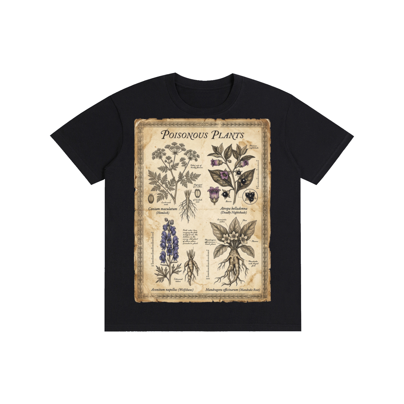 Poisonous Plants Botanical Graphic Tee