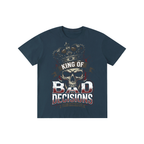 "King of Bad Decisions" Crowned Skull Graphic Tee