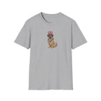 Patriotic German Shepherd Unisex T-Shirt | 4th of July American Flag Dog Graphic Tee