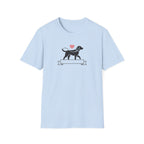 Minimalist Labrador Retriever Graphic T-Shirt - Cute Dog Lover White Tee