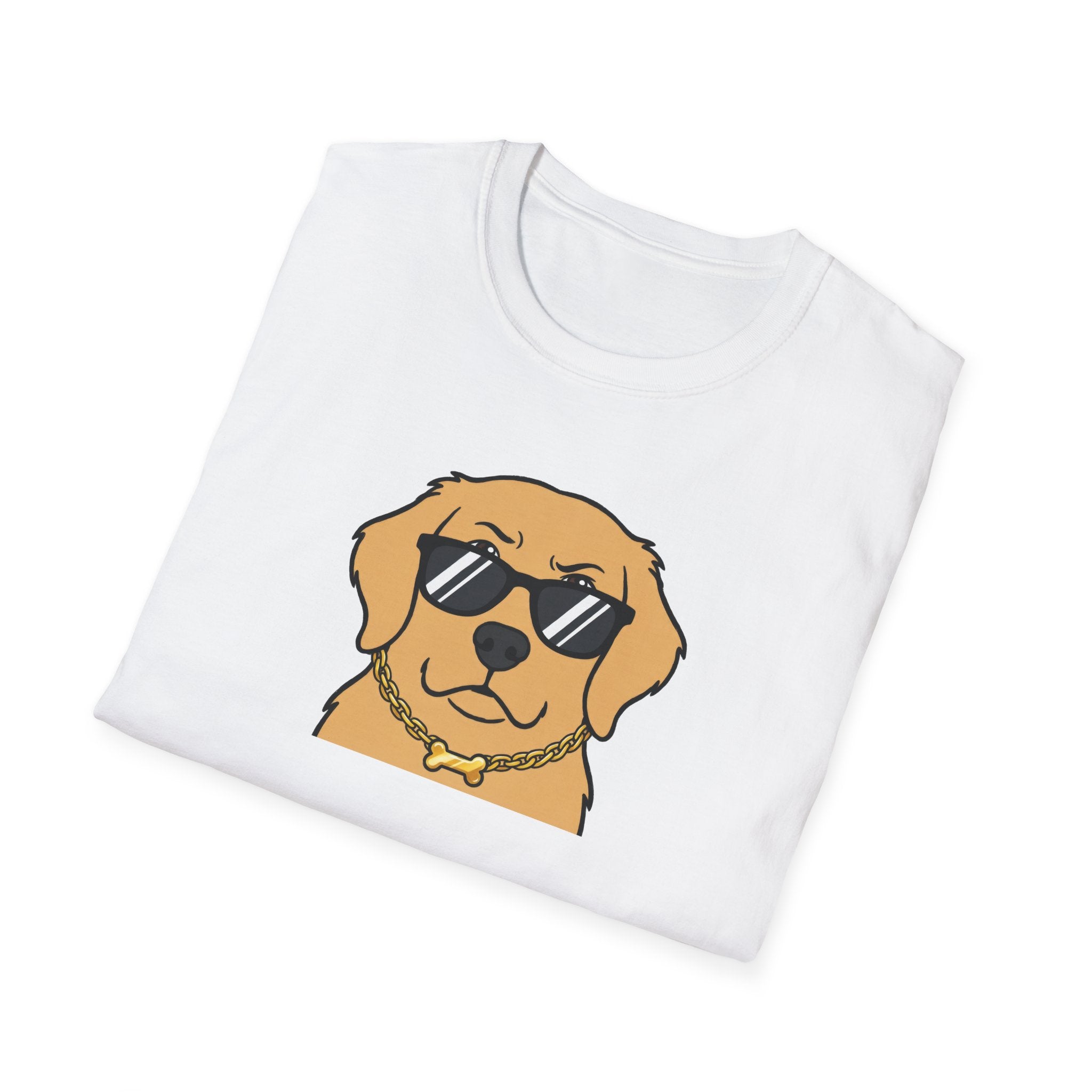 Cool Golden Retriever Unisex T-Shirt – Hip Hop Dog Graphic Tee