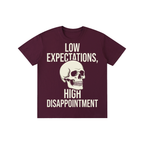 Low Expectations, High Disappointment Skeleton Tee