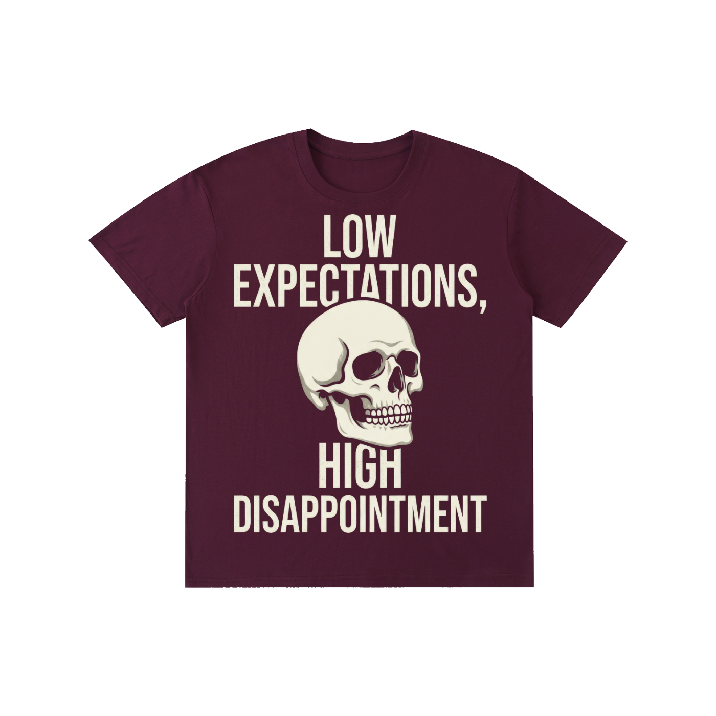 Low Expectations, High Disappointment Skeleton Tee
