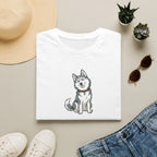 Smug Siberian Husky Graphic T-Shirt - Cute Sassy Dog Lover White Tee