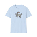 Funny UFO Cat Abduction Unisex T-Shirt - Retro Alien Space Cat Graphic Tee