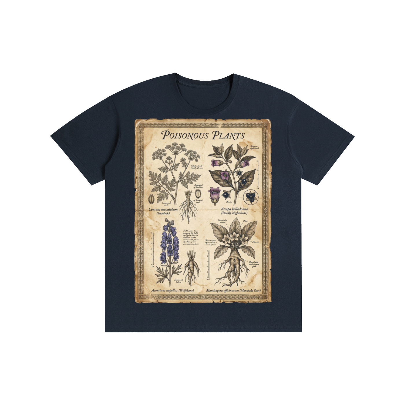 Poisonous Plants Botanical Graphic Tee