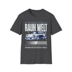 RAUH WELT Porsche 911 graphic t-shirt with racing design and checkered flag details