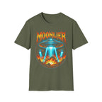 Moonlier UFO Invasion Graphic T-Shirt - Retro Sci-Fi Heavy Metal Apparel