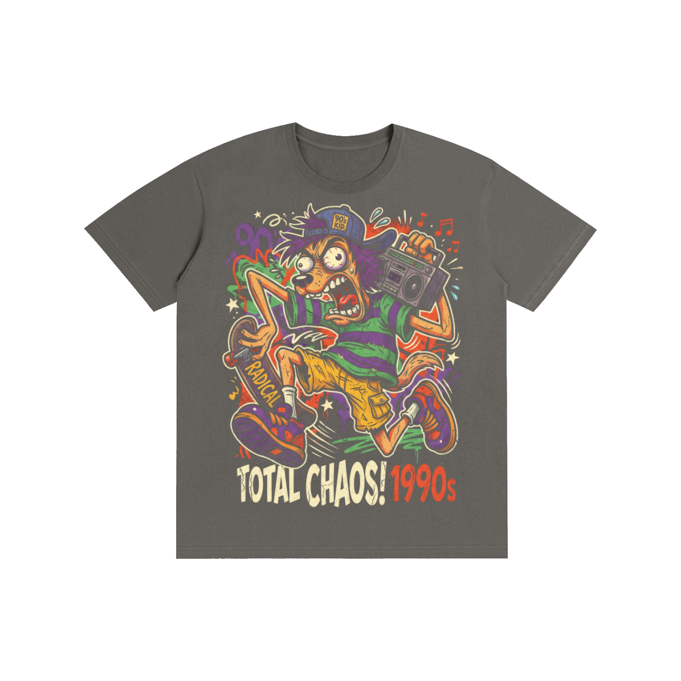 Total Chaos 1990s Skate Graphic Tee