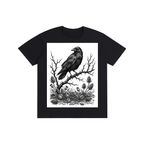 Gothic Raven & Thorns Graphic Tee