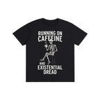 Running On Caffeine Skeleton Graphic Tee