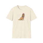 Patriotic Golden Retriever Unisex T-Shirt | 4th of July American Flag Dog Graphic Tee