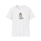 Patriotic Australian Shepherd Unisex T-Shirt | USA Flag Dog Graphic Tee