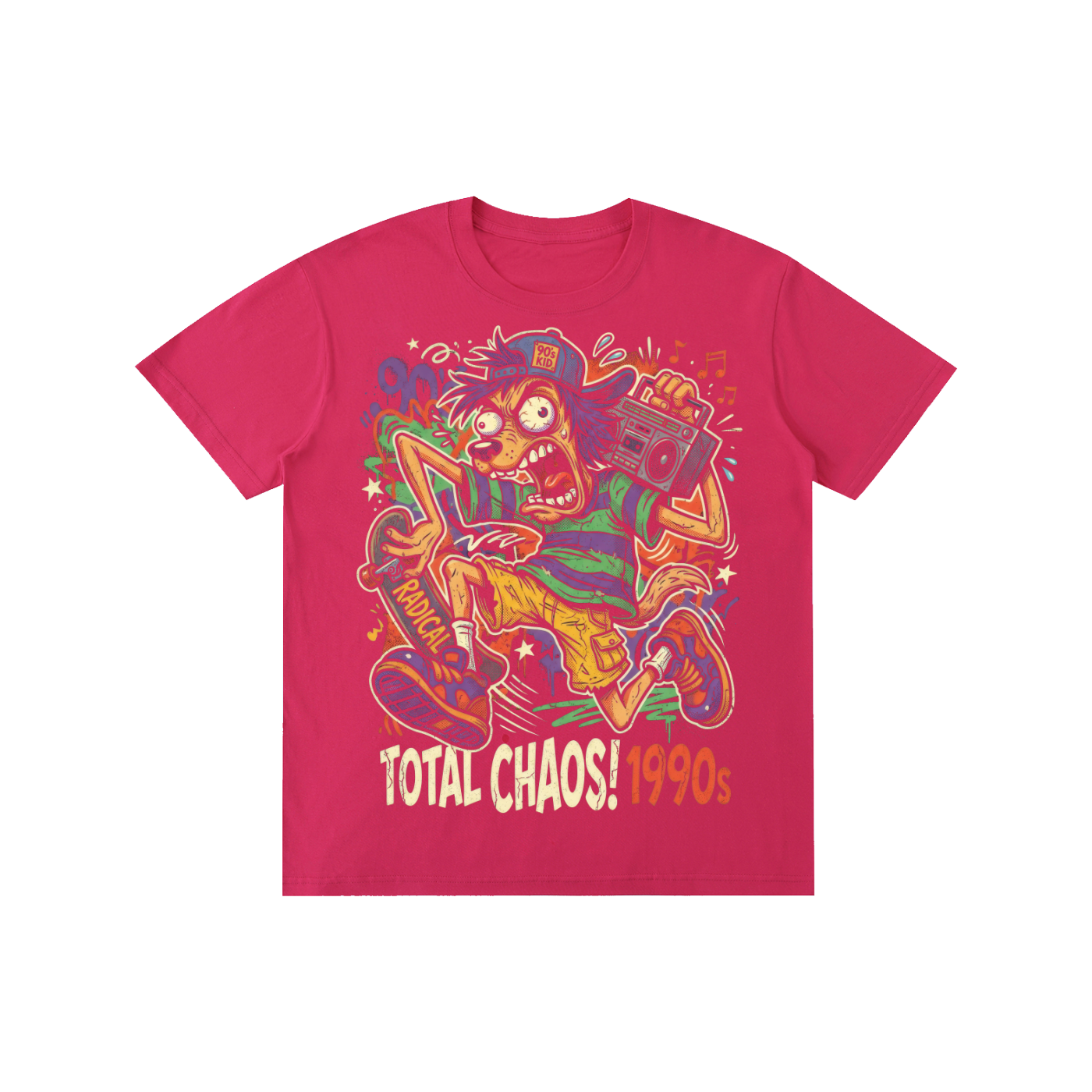 Total Chaos 1990s Skate Graphic Tee