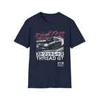 Midnight Racing T-Shirt with Street Race Car and Japanese Text Design