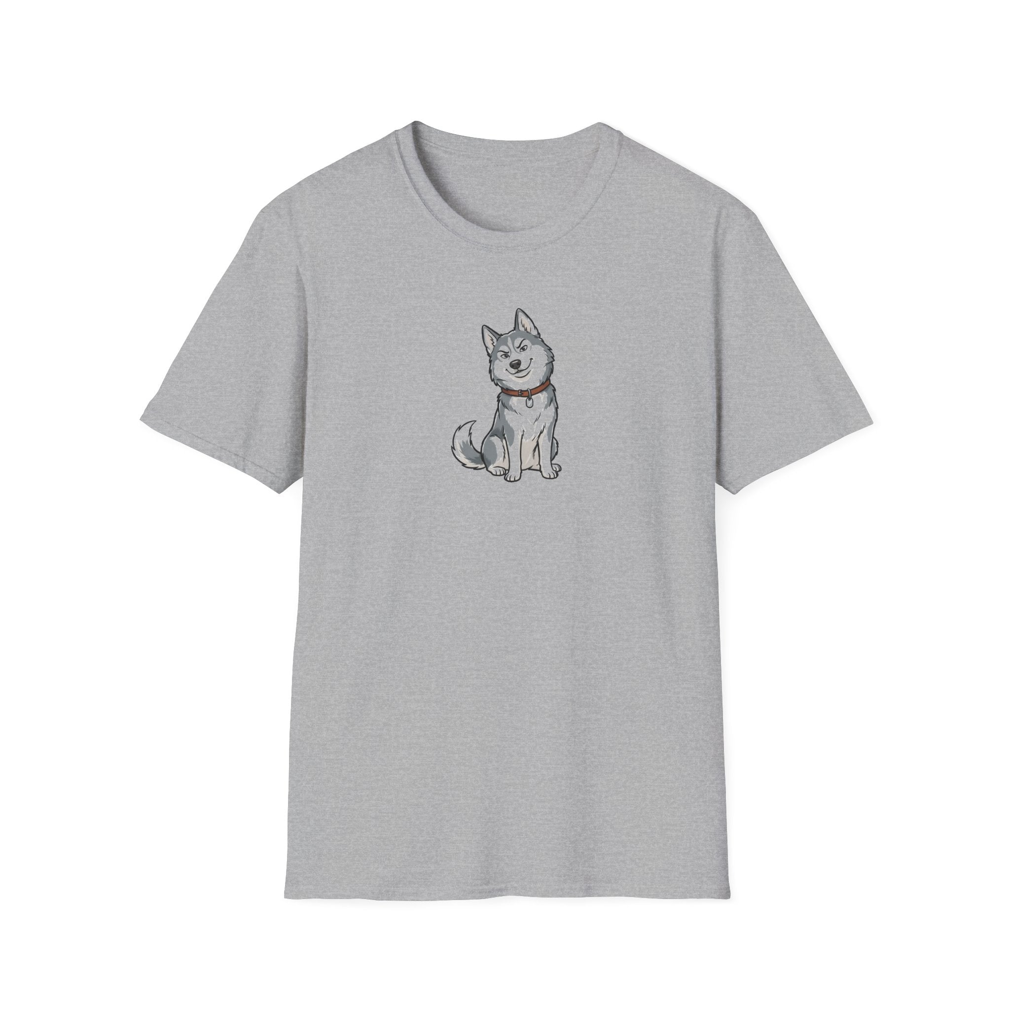 Smug Siberian Husky Graphic T-Shirt - Cute Sassy Dog Lover White Tee