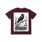 Gothic Raven & Thorns Graphic Tee