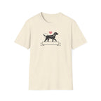 Minimalist Labrador Retriever Graphic T-Shirt - Cute Dog Lover White Tee
