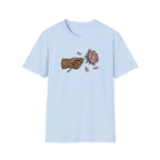 Vintage Hand Holding Peony T-Shirt | Retro Botanical Streetwear Unisex Tee