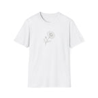 Minimalist Daisy Line Art Unisex T-Shirt | Aesthetic Botanical Sketch Graphic Tee