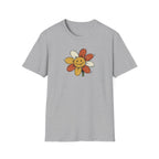 Retro Smiley Face Flower T-Shirt | 70s Vintage Aesthetic Indie Unisex Tee