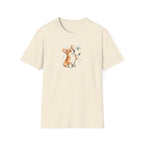 Adorable Corgi with Dandelion Unisex T-Shirt – Cute Dog Lover Graphic Tee