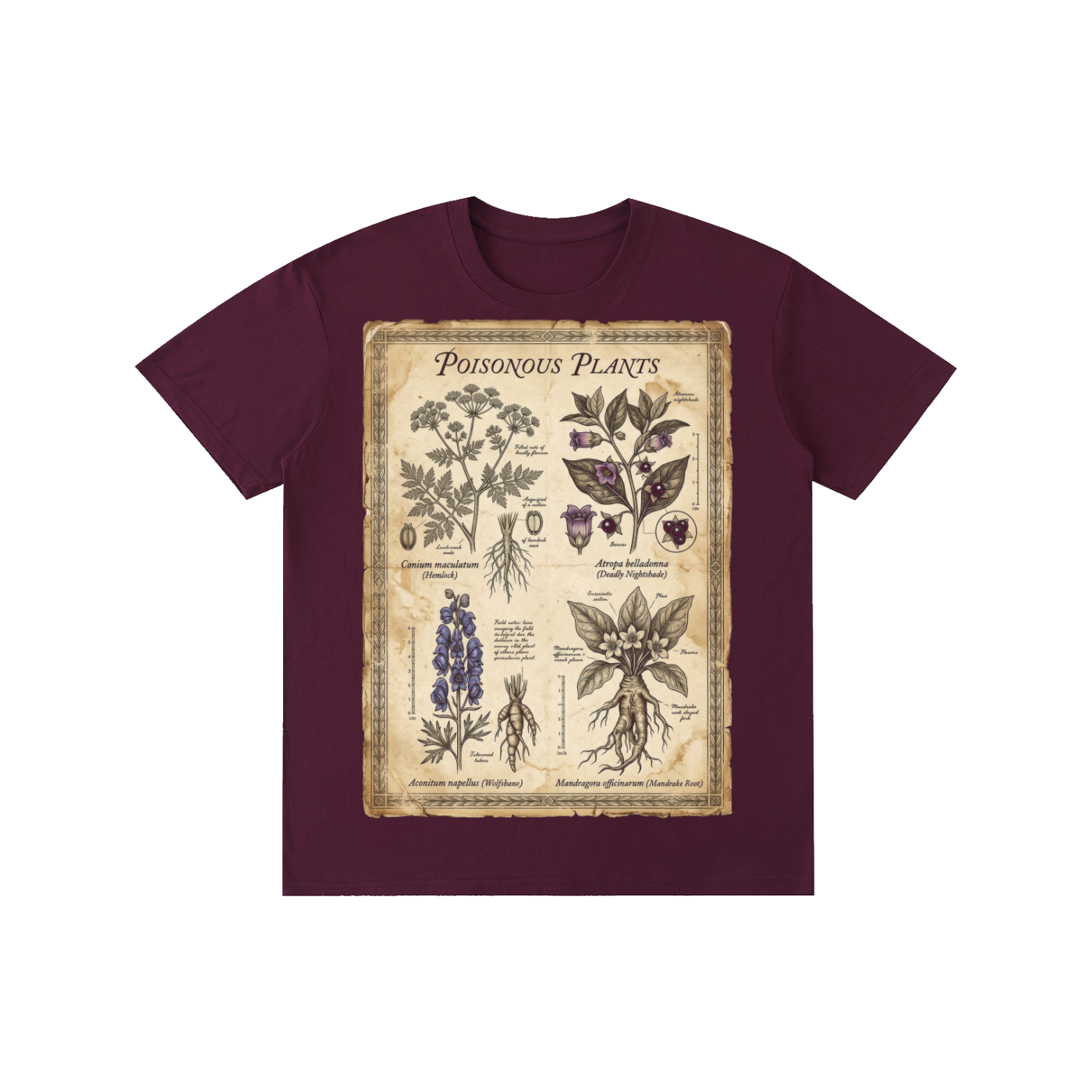 Poisonous Plants Botanical Graphic Tee