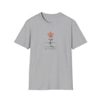 "Grow Through It" Unisex T-Shirt – Inspirational Floral Graphic Tee