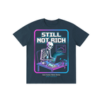Still Not Rich Cyber Skeleton Graphic Tee