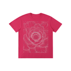 Ethereal Peony Line-Art Graphic Tee