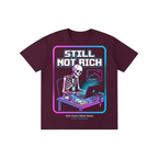 Still Not Rich Cyber Skeleton Graphic Tee