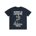 Running On Caffeine Skeleton Graphic Tee