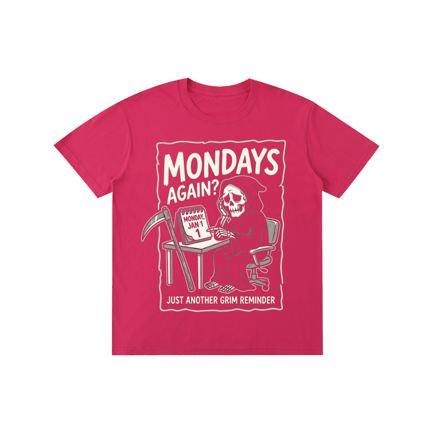 Mondays Again Grim Reaper Graphic Tee