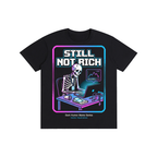 Still Not Rich Cyber Skeleton Graphic Tee