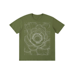 Ethereal Peony Line-Art Graphic Tee