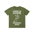 Running On Caffeine Skeleton Graphic Tee